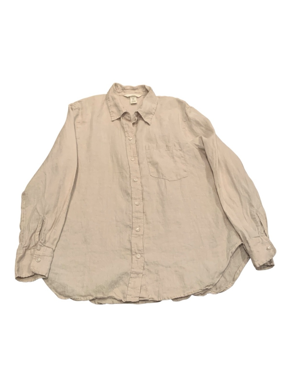 Classic women’s Linen Button-Up Shirt - Cream